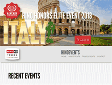 Tablet Screenshot of hinoevents.com